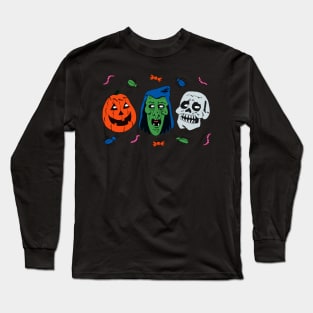 Halloween III: Season of the Witch Silver Shamrock Masks Long Sleeve T-Shirt